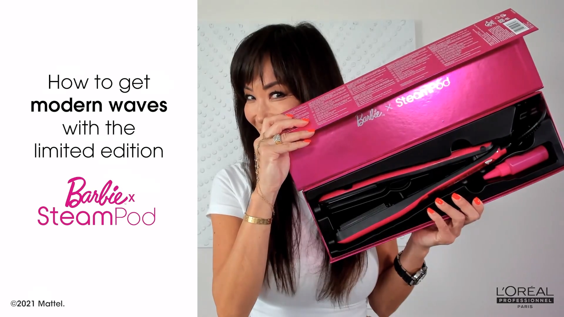 Limited Edition Barbie X Steampod Flat Iron Styler L Oreal